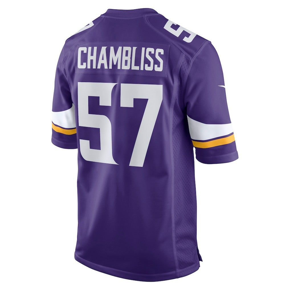 Chaz Chambliss  Team Game Jersey - Minnesota Vikings Jerseys