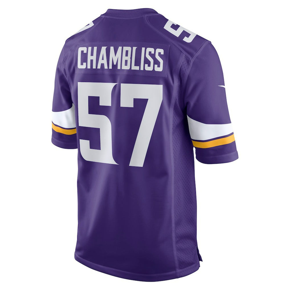 Chaz Chambliss  Team Game Jersey - Minnesota Vikings Jerseys