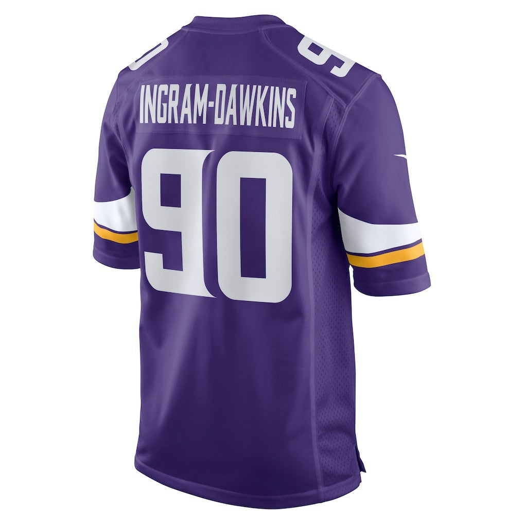 Tyrion Ingram-Dawkins  Team Game Jersey - Minnesota Vikings Jerseys