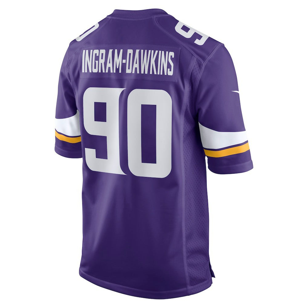 Tyrion Ingram-Dawkins  Team Game Jersey - Minnesota Vikings Jerseys