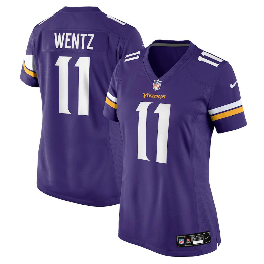 Carson Wentz  Women's Team Game Jersey - Minnesota Vikings Jerseys