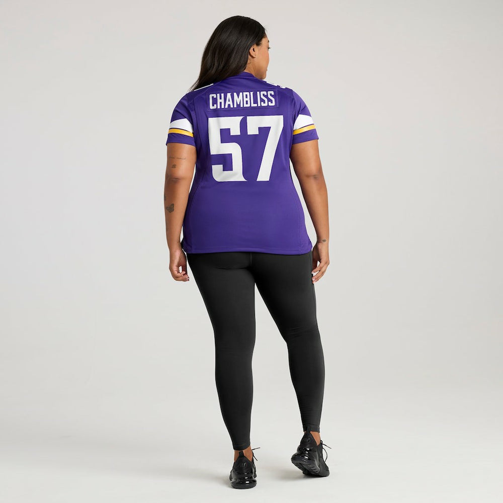 Chaz Chambliss  Women's Team Game Jersey - Minnesota Vikings Jerseys