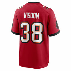 Rashad Wisdom  Team Game Jersey - Tampa Bay Buccaneers Jerseys