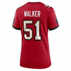 David Walker  Women's Team Game Jersey - Tampa Bay Buccaneers Jerseys