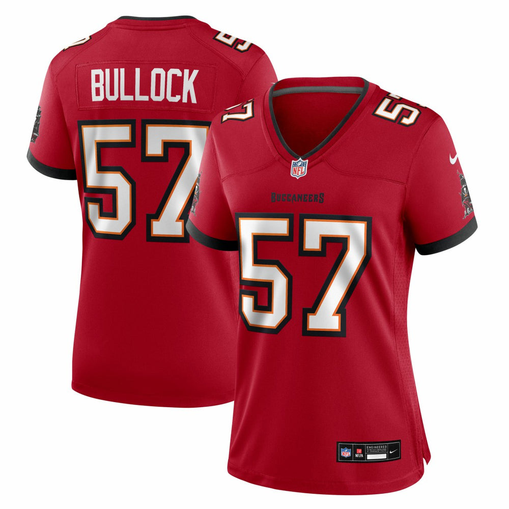 John Bullock  Women's Team Game Jersey - Tampa Bay Buccaneers Jerseys
