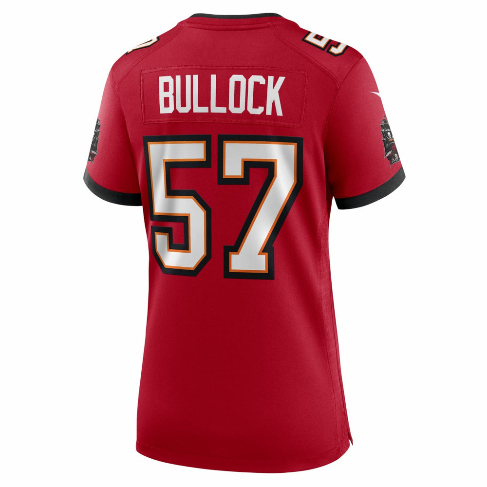 John Bullock  Women's Team Game Jersey - Tampa Bay Buccaneers Jerseys