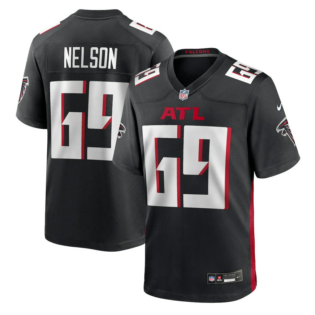 Jack Nelson  Team Game Jersey - Atlanta Falcons Jerseys