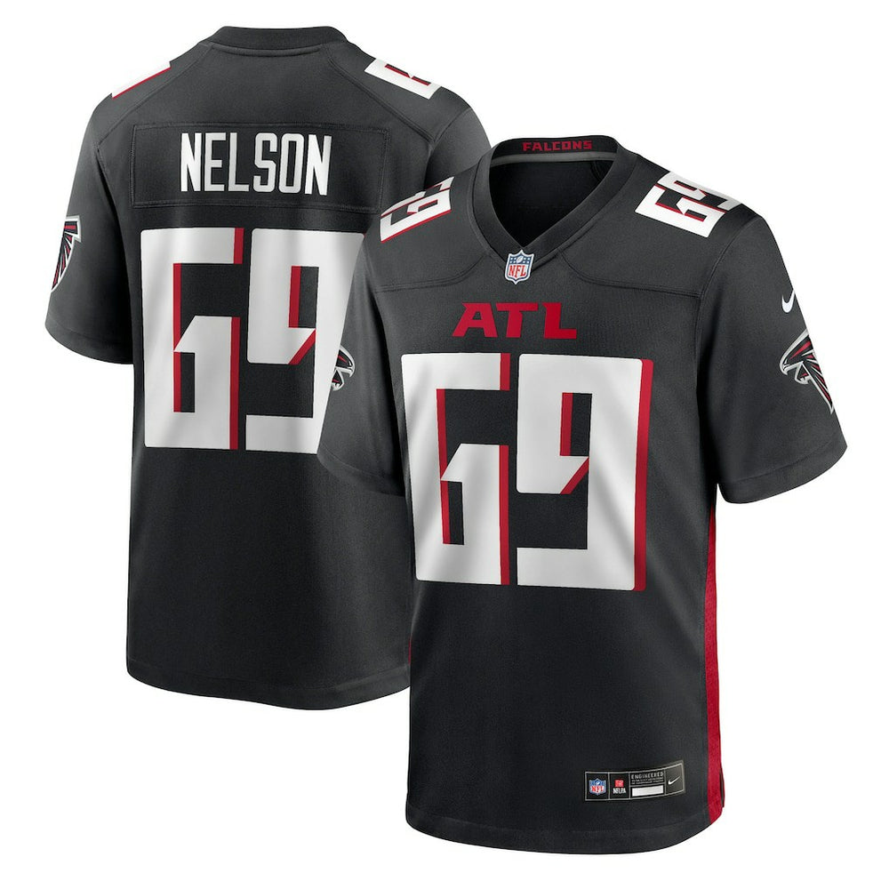 Jack Nelson  Team Game Jersey - Atlanta Falcons Jerseys