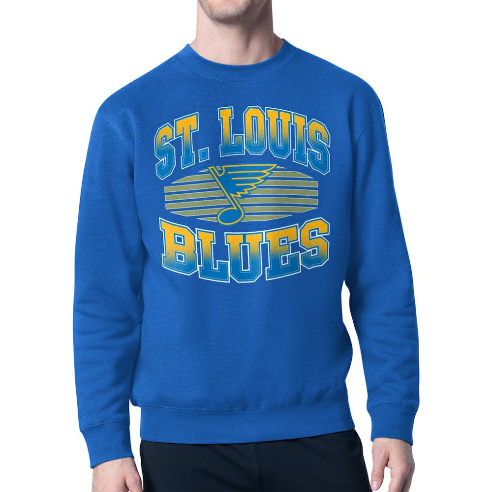 NHL St. Louis Blues Starter Team Grit Graphic Fleece Pullover Sweatshirt