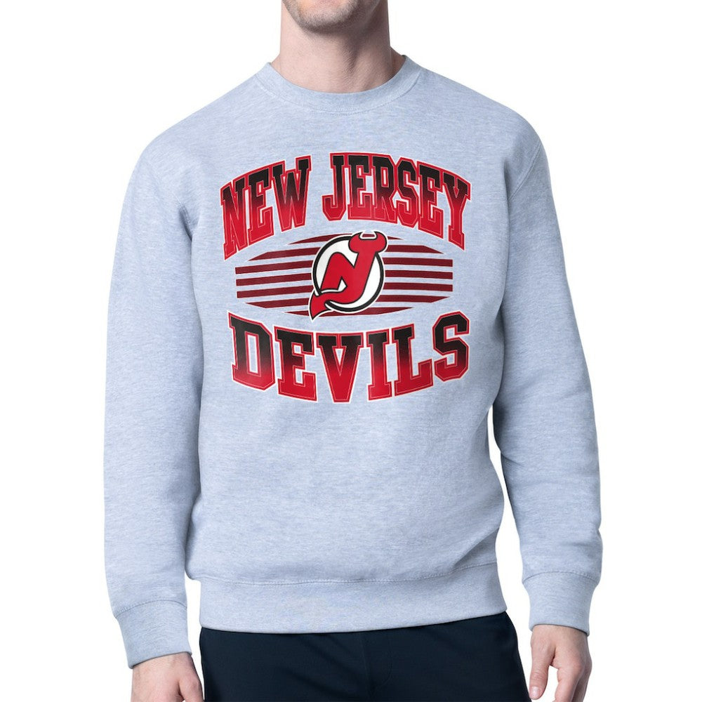 NHL New Jersey Devils Starter Team Grit Graphic Fleece Pullover Sweatshirt