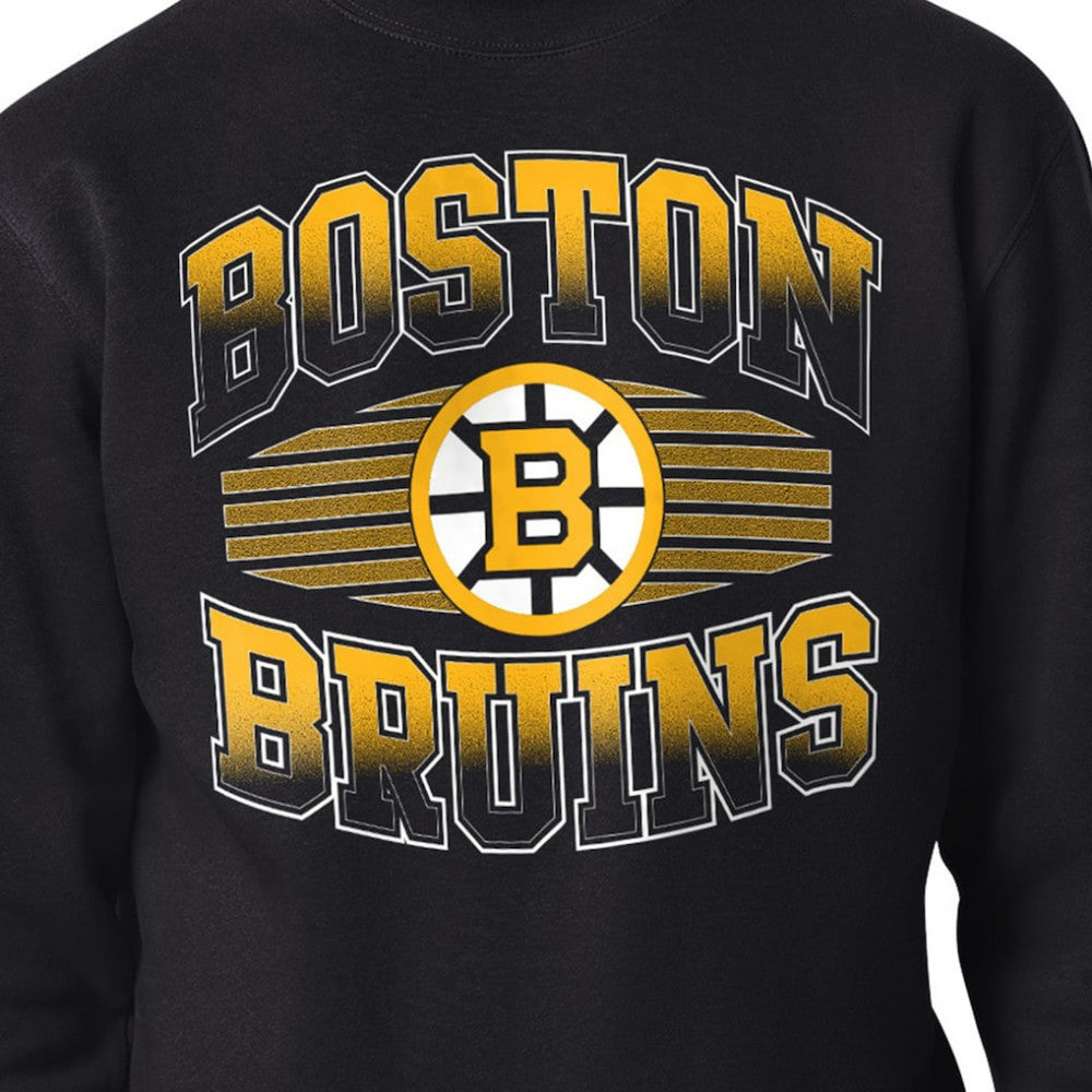 NHL Boston Bruins Starter Team Grit Graphic Fleece Pullover Sweatshirt