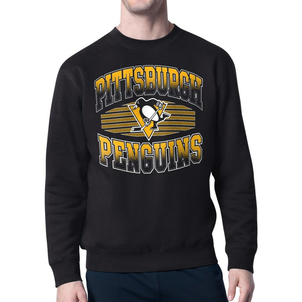 NHL Pittsburgh Penguins Starter Team Grit Graphic Fleece Pullover Sweatshirt