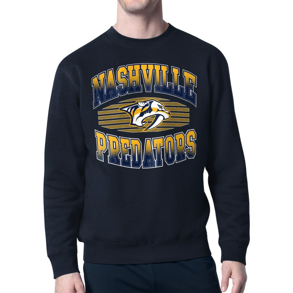 NHL Nashville Predators Starter Team Grit Graphic Fleece Pullover Sweatshirt
