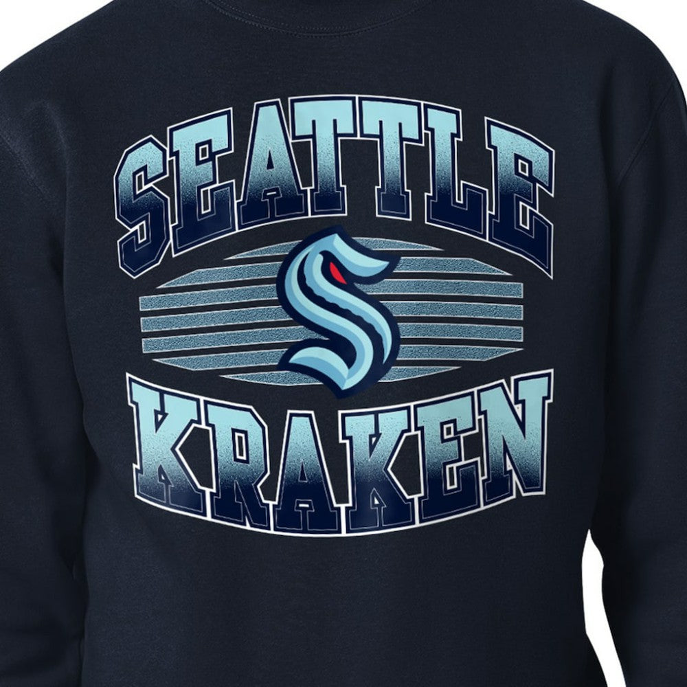 NHL Seattle Kraken Starter Team Grit Graphic Fleece Pullover Sweatshirt