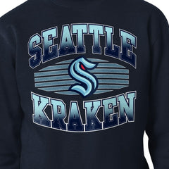 NHL Seattle Kraken Starter Team Grit Graphic Fleece Pullover Sweatshirt