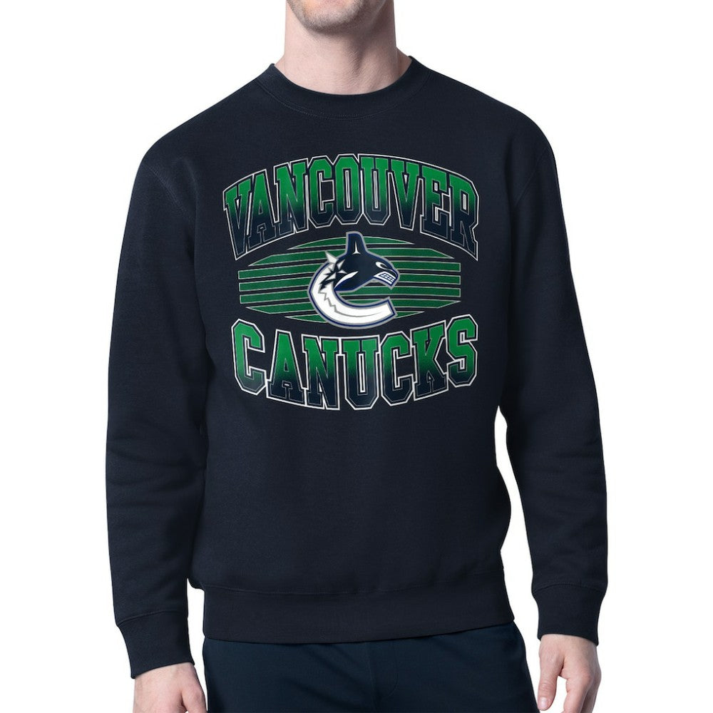 NHL Vancouver Canucks Starter Team Grit Graphic Fleece Pullover Sweatshirt
