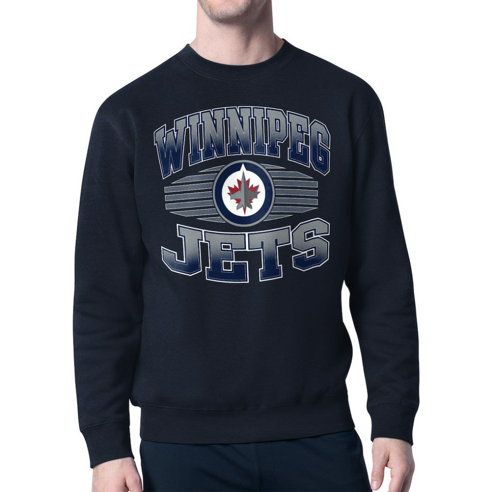 NHL Winnipeg Jets Starter Team Grit Graphic Fleece Pullover Sweatshirt