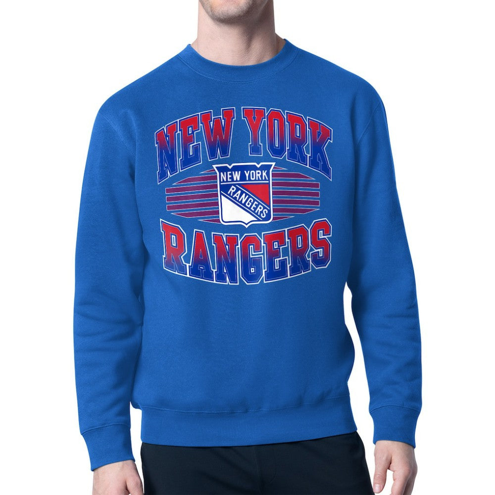 NHL New York Rangers Starter Team Grit Graphic Fleece Pullover Sweatshirt