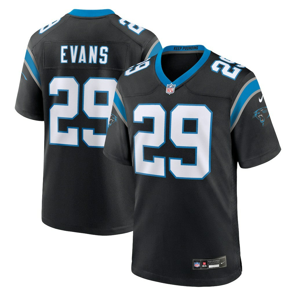 Akayleb Evans  Team Game Jersey - Carolina Panthers Jerseys