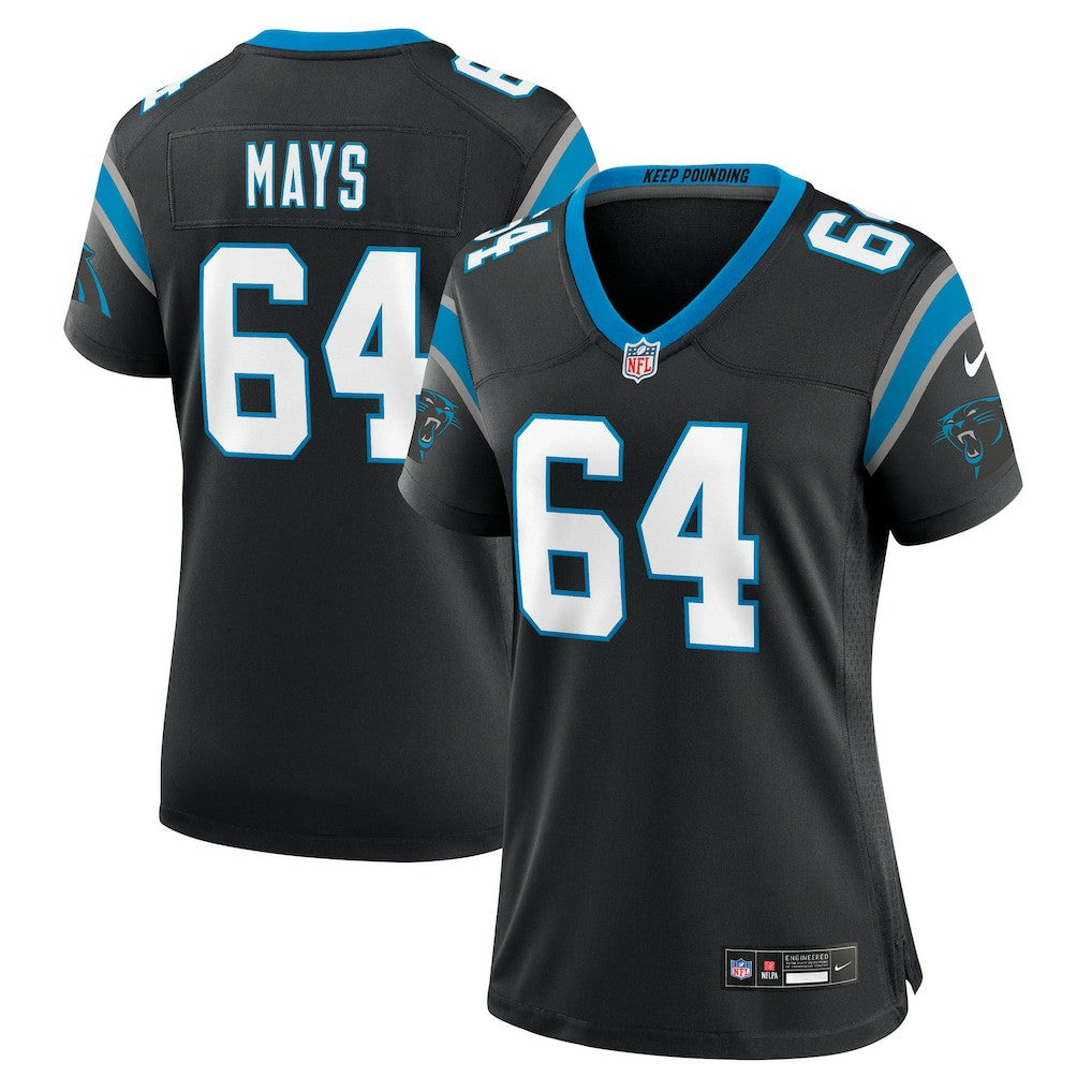 Cade Mays  Women's Team Game Jersey - Carolina Panthers Jerseys