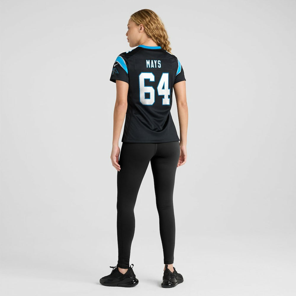 Cade Mays  Women's Team Game Jersey - Carolina Panthers Jerseys