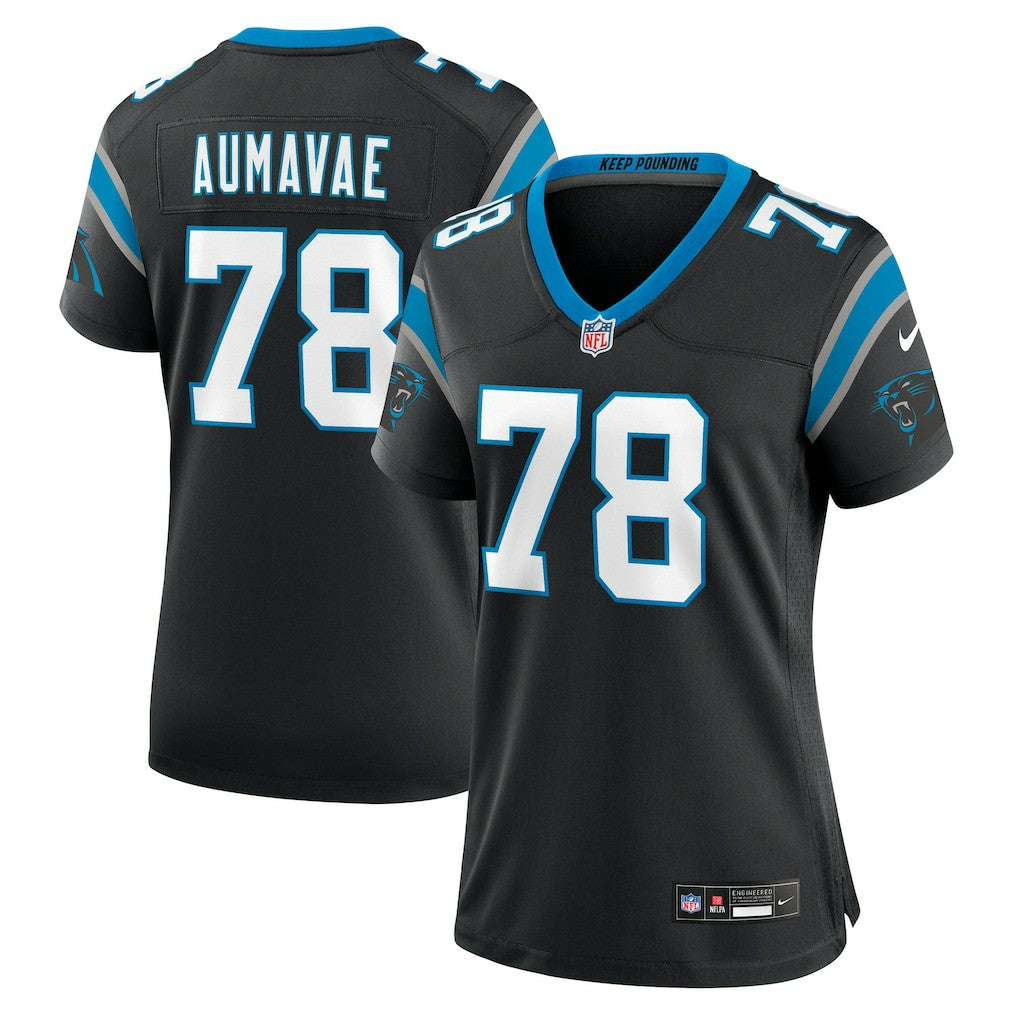 Popo Aumavae  Women's Team Game Jersey - Carolina Panthers Jerseys