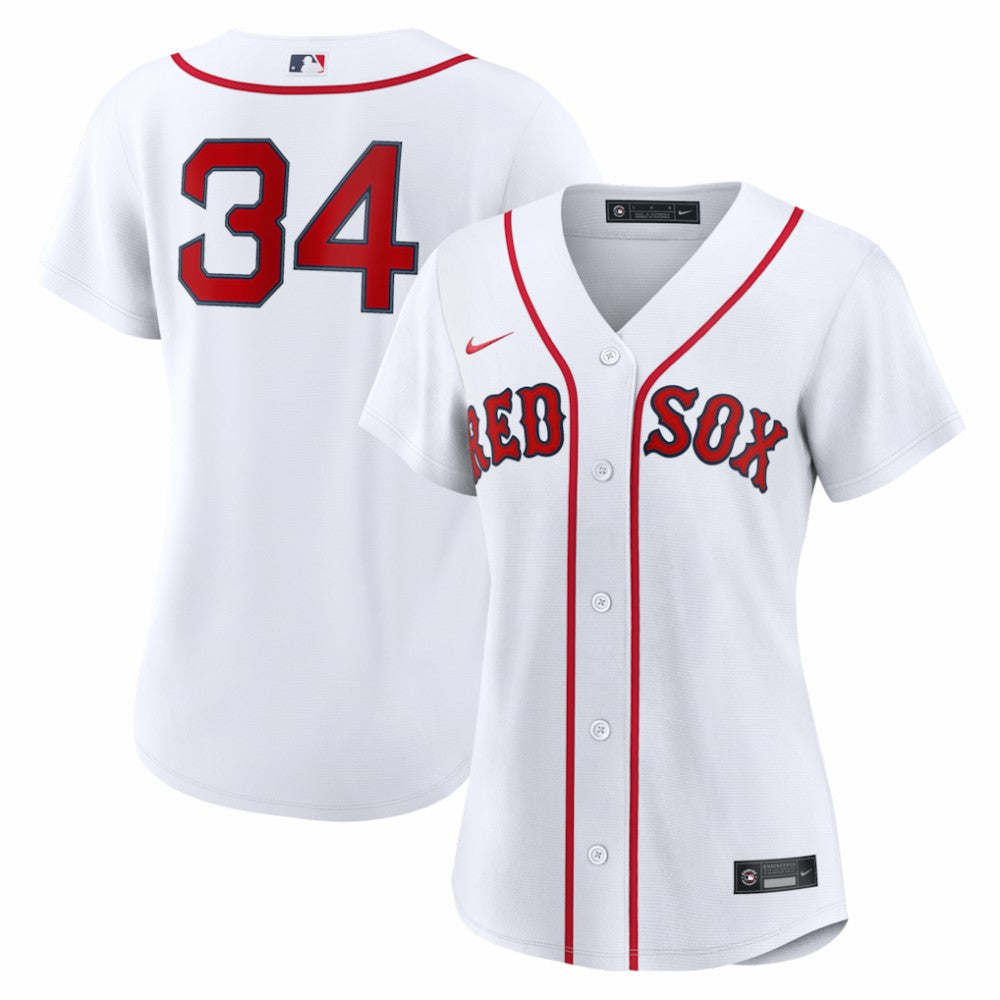 White David Ortiz Boston Red Sox Nike Women's Home Replica Player Jersey