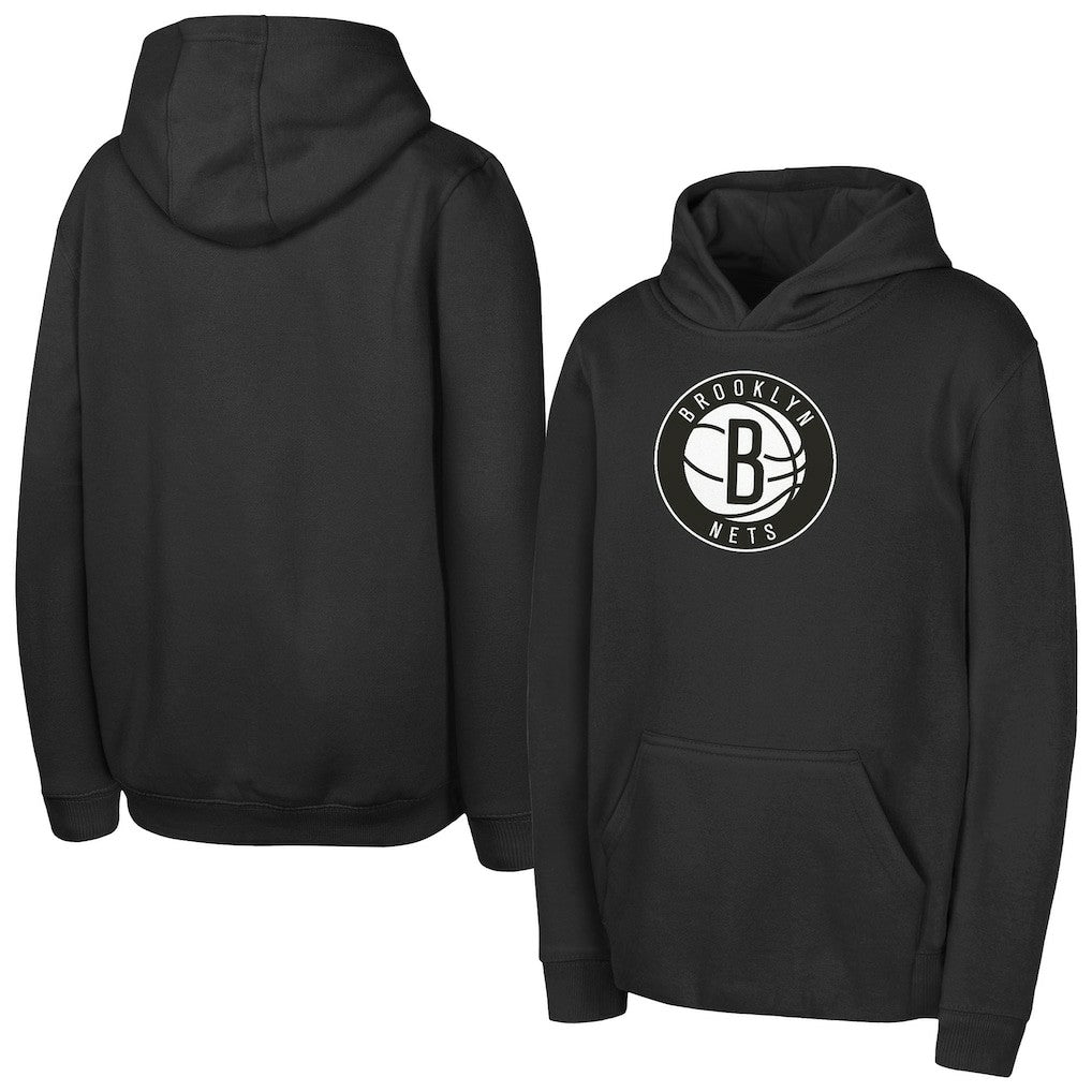Brooklyn Nets Outerstuff Youth Logo Fleece Hoodie