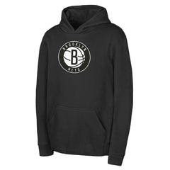 Brooklyn Nets Outerstuff Youth Logo Fleece Hoodie