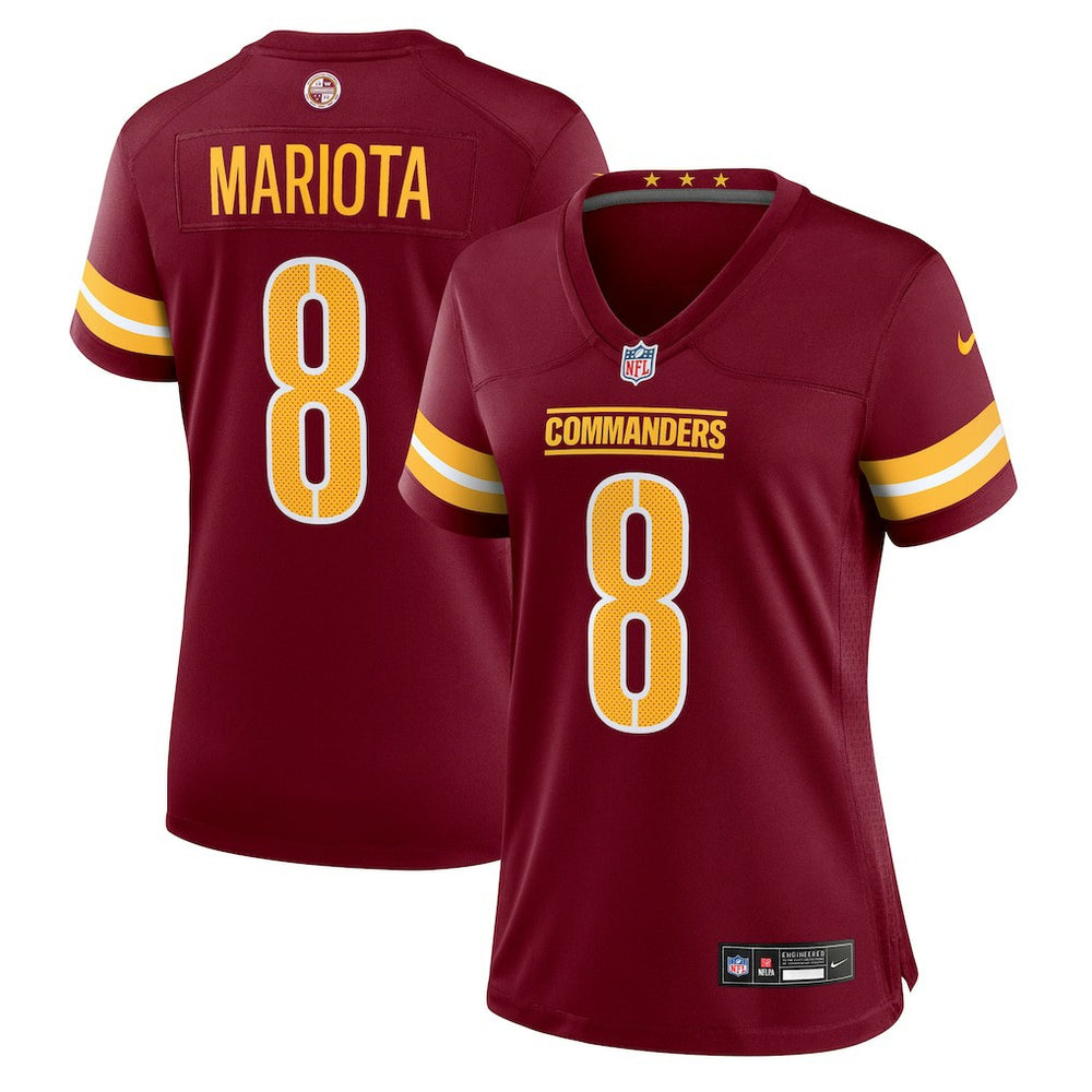 Marcus Mariota  Women's Team Game Jersey - Washington Commanders Jerseys