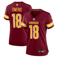 Tyler Owens  Women's Team Game Jersey - Washington Commanders Jerseys