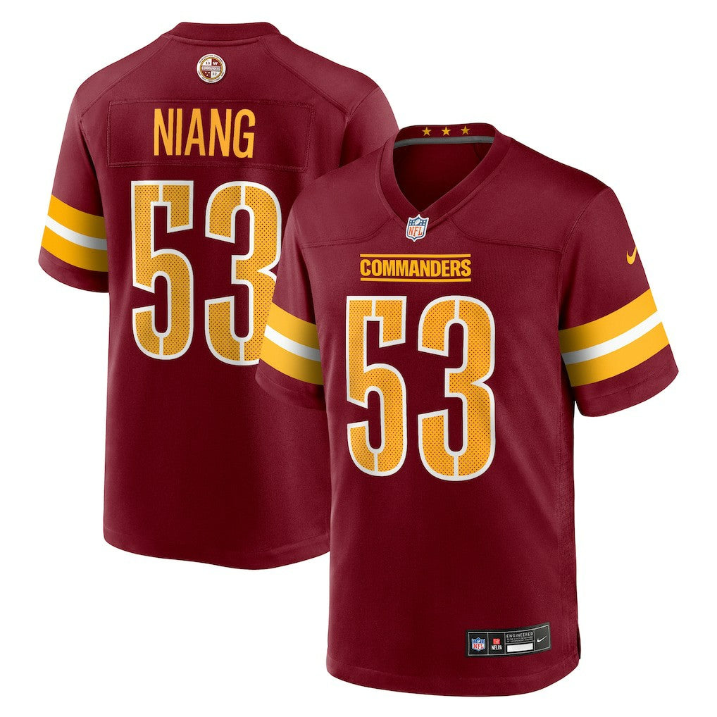 Lucas Niang  Team Game Jersey - Washington Commanders Jerseys