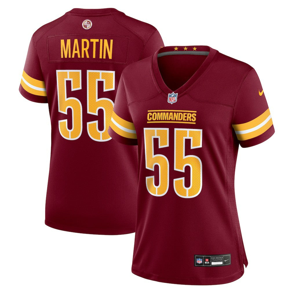 Jacob Martin  Women's Team Game Jersey - Washington Commanders Jerseys