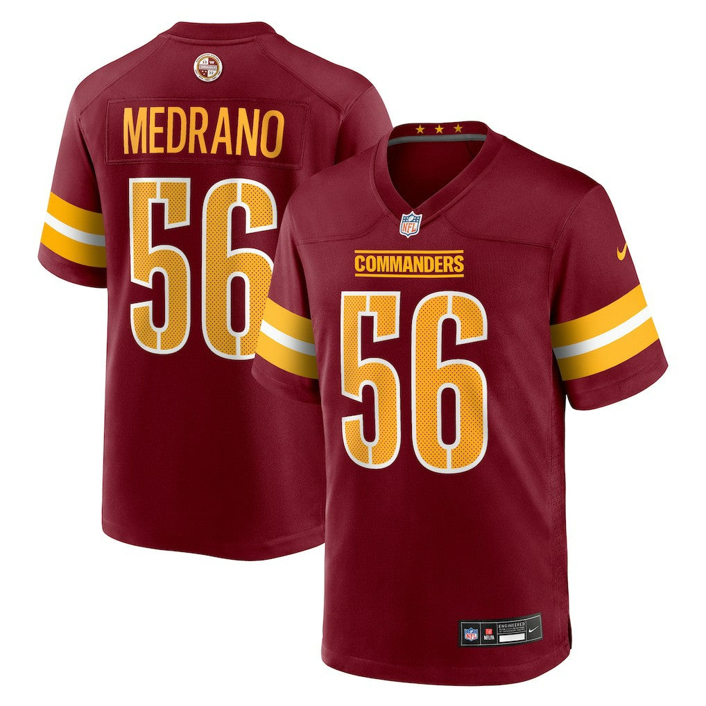 Kain Medrano  Team Game Jersey - Washington Commanders Jerseys