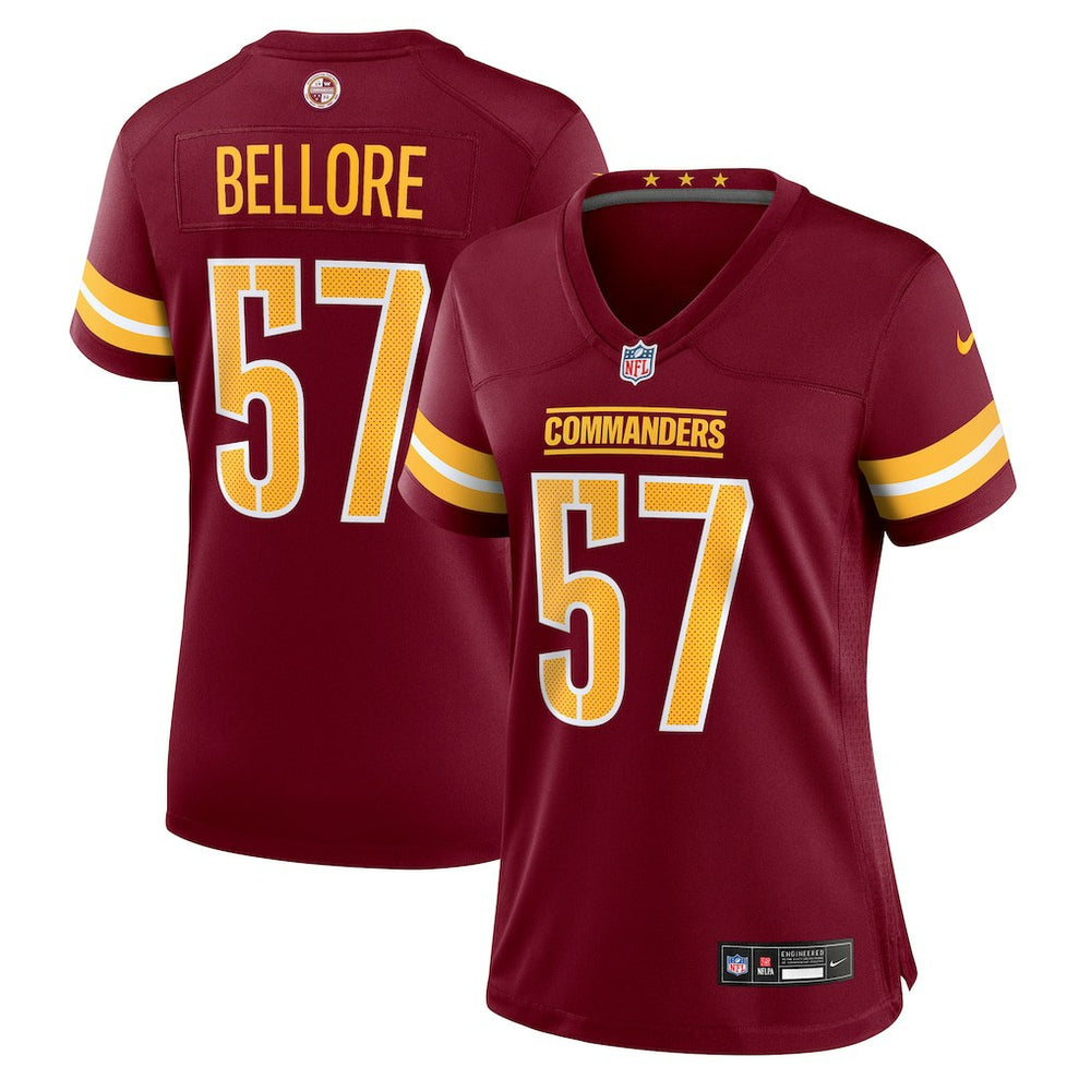 Nick Bellore  Women's Team Game Jersey - Washington Commanders Jerseys