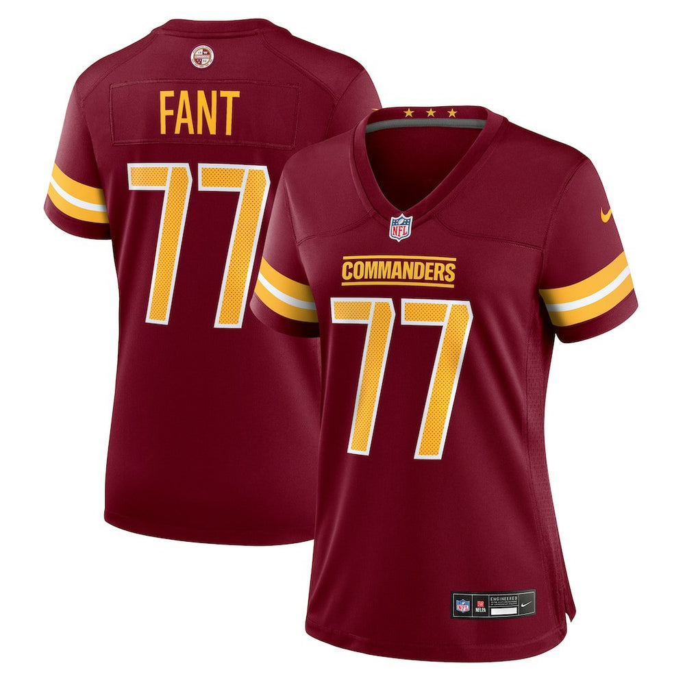 George Fant  Women's Team Game Jersey - Washington Commanders Jerseys