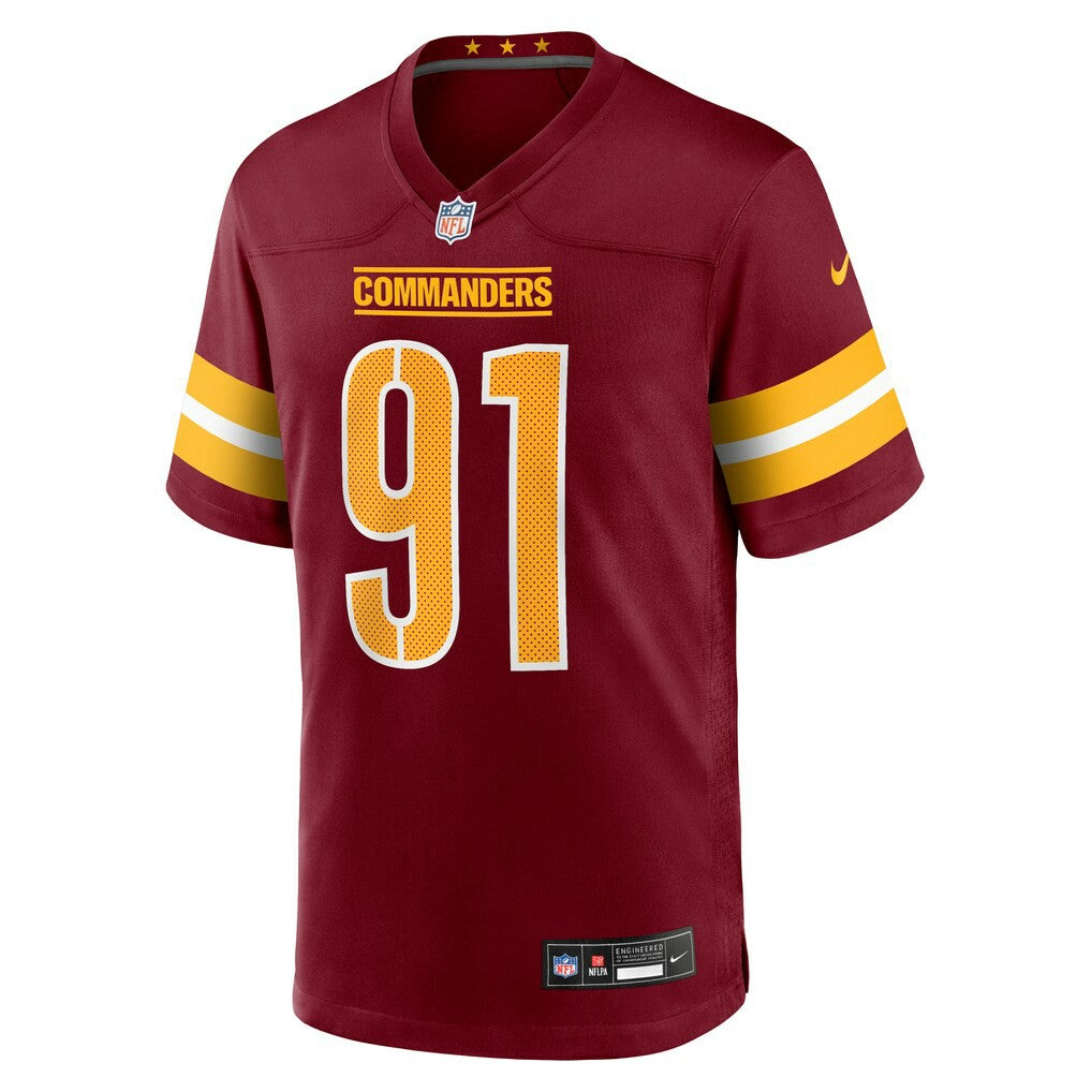 Deatrich Wise Jr.  Team Game Jersey - Washington Commanders Jerseys