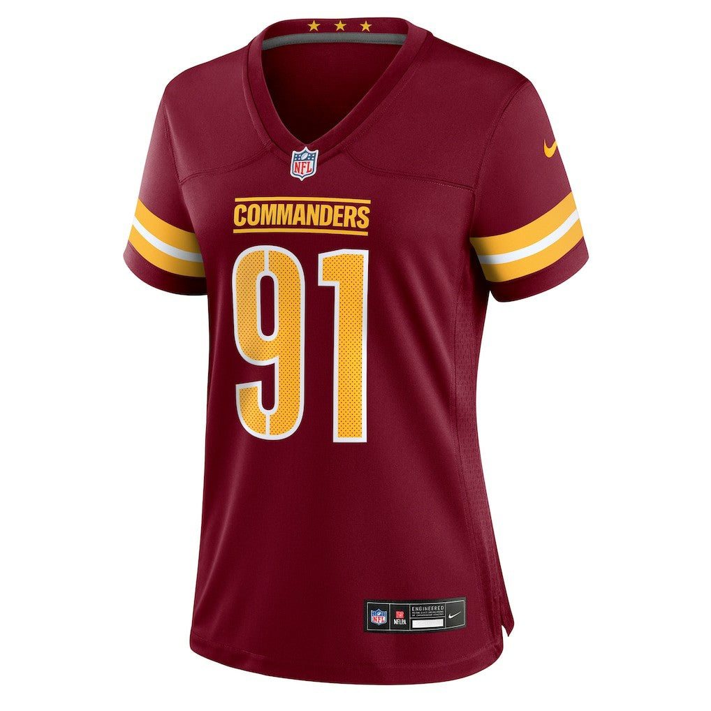Deatrich Wise Jr.  Women's Team Game Jersey - Washington Commanders Jerseys