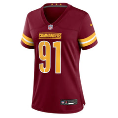 Deatrich Wise Jr.  Women's Team Game Jersey - Washington Commanders Jerseys