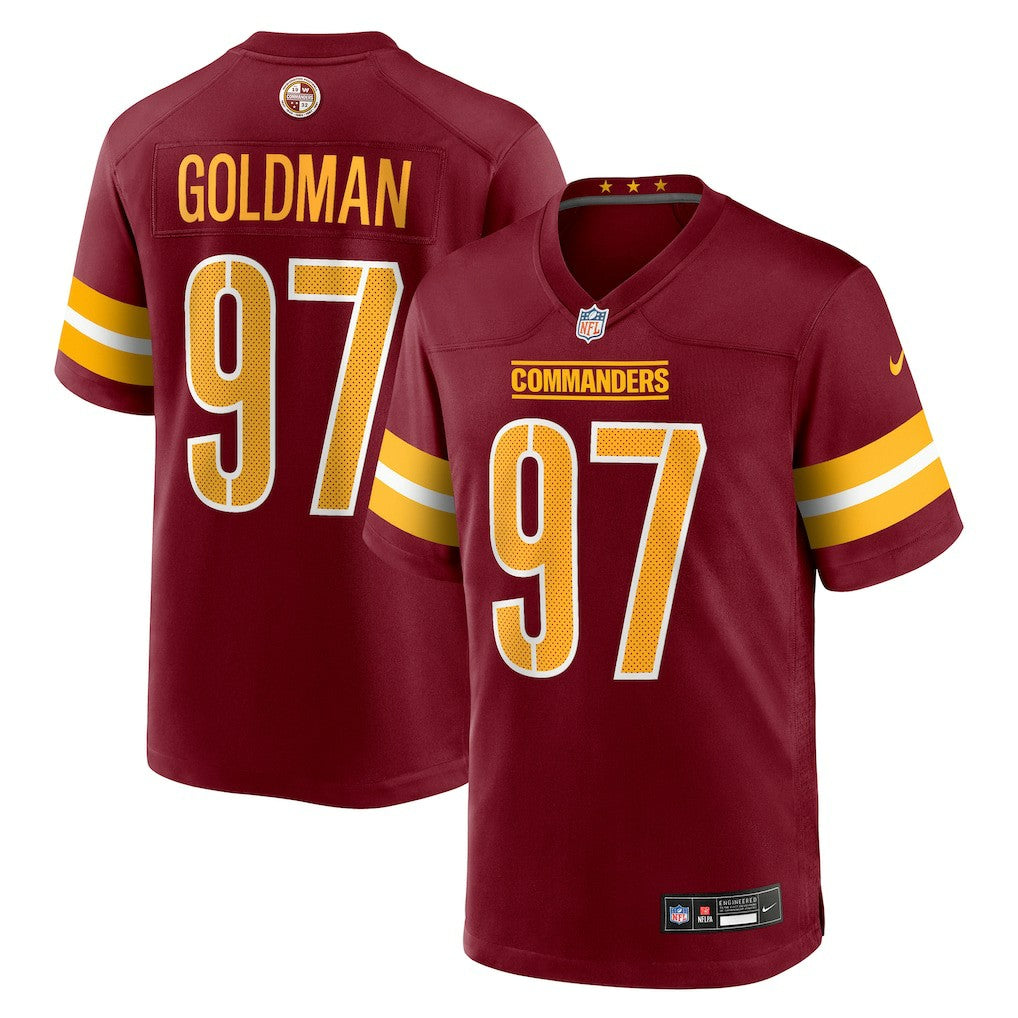 Eddie Goldman  Team Game Jersey - Washington Commanders Jerseys