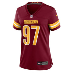 Eddie Goldman  Women's Team Game Jersey - Washington Commanders Jerseys