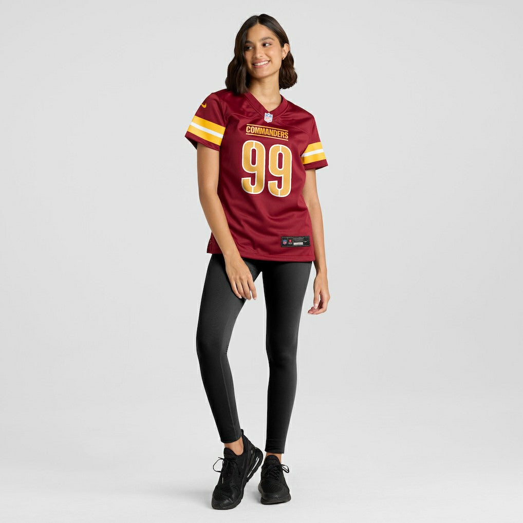 Javon Kinlaw  Women's Team Game Jersey - Washington Commanders Jerseys
