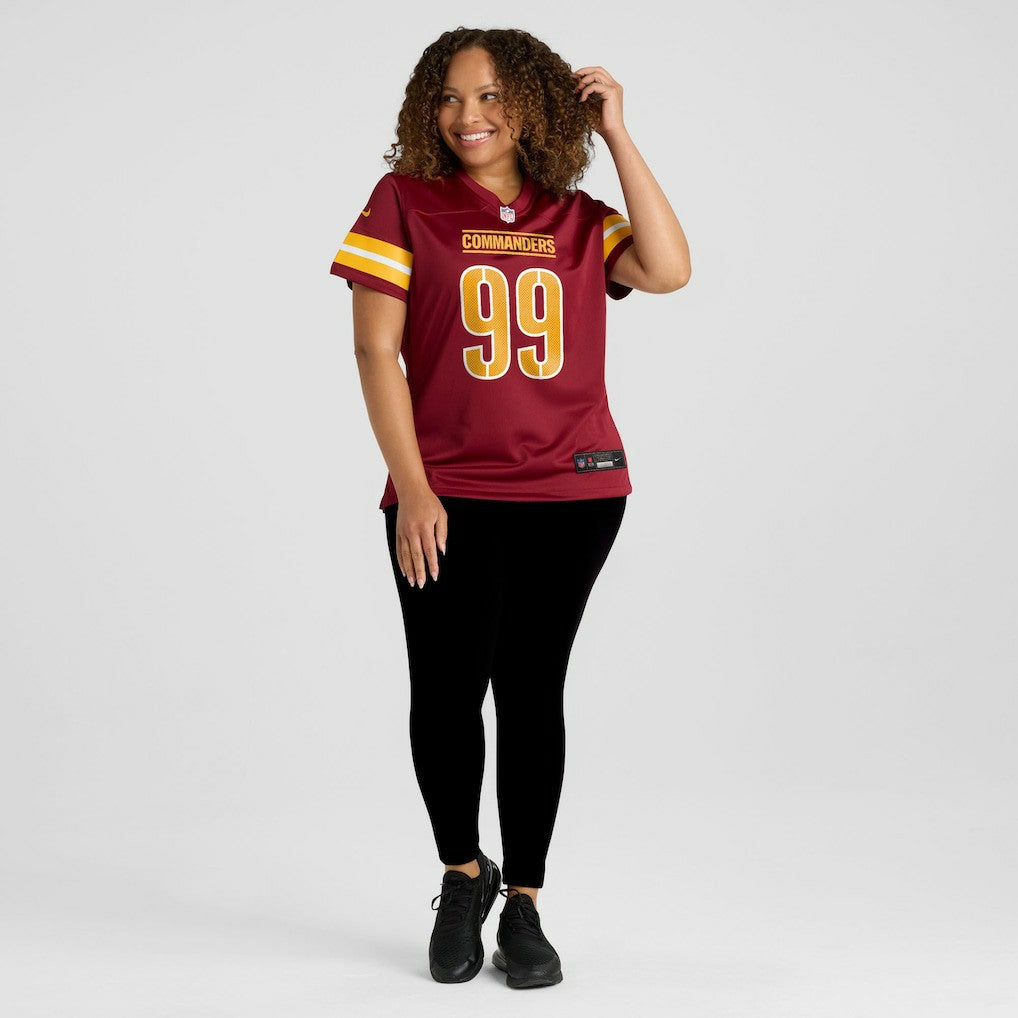 Javon Kinlaw  Women's Team Game Jersey - Washington Commanders Jerseys