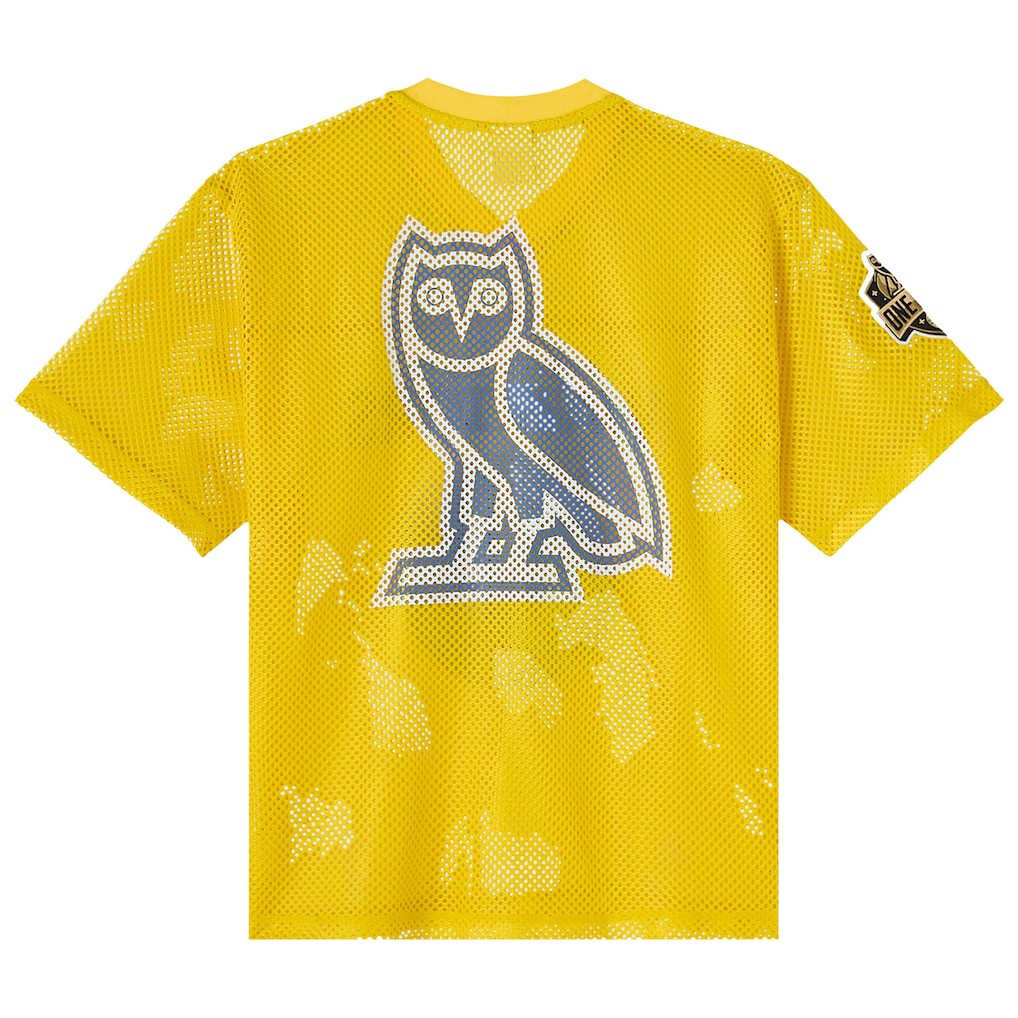 Golden State Warriors OVO x NBA Mesh Football Fashion Jersey sale