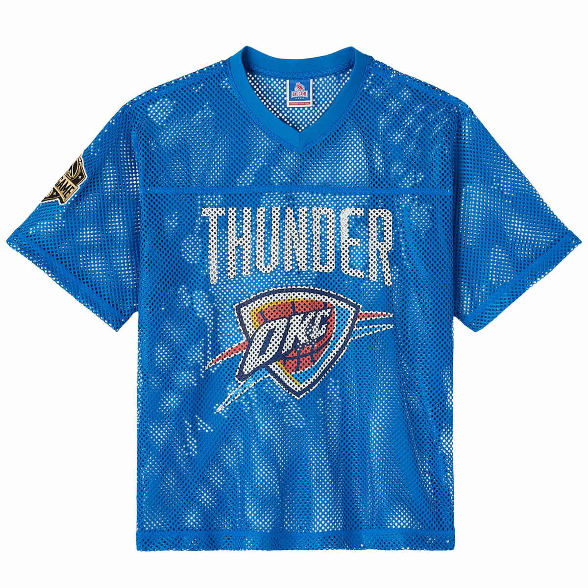 Oklahoma City Thunder OVO x NBA Mesh Football Fashion Jersey