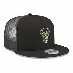 New Era Milwaukee Bucks Core Logo Meshback 9FIFTY Snapback Hat