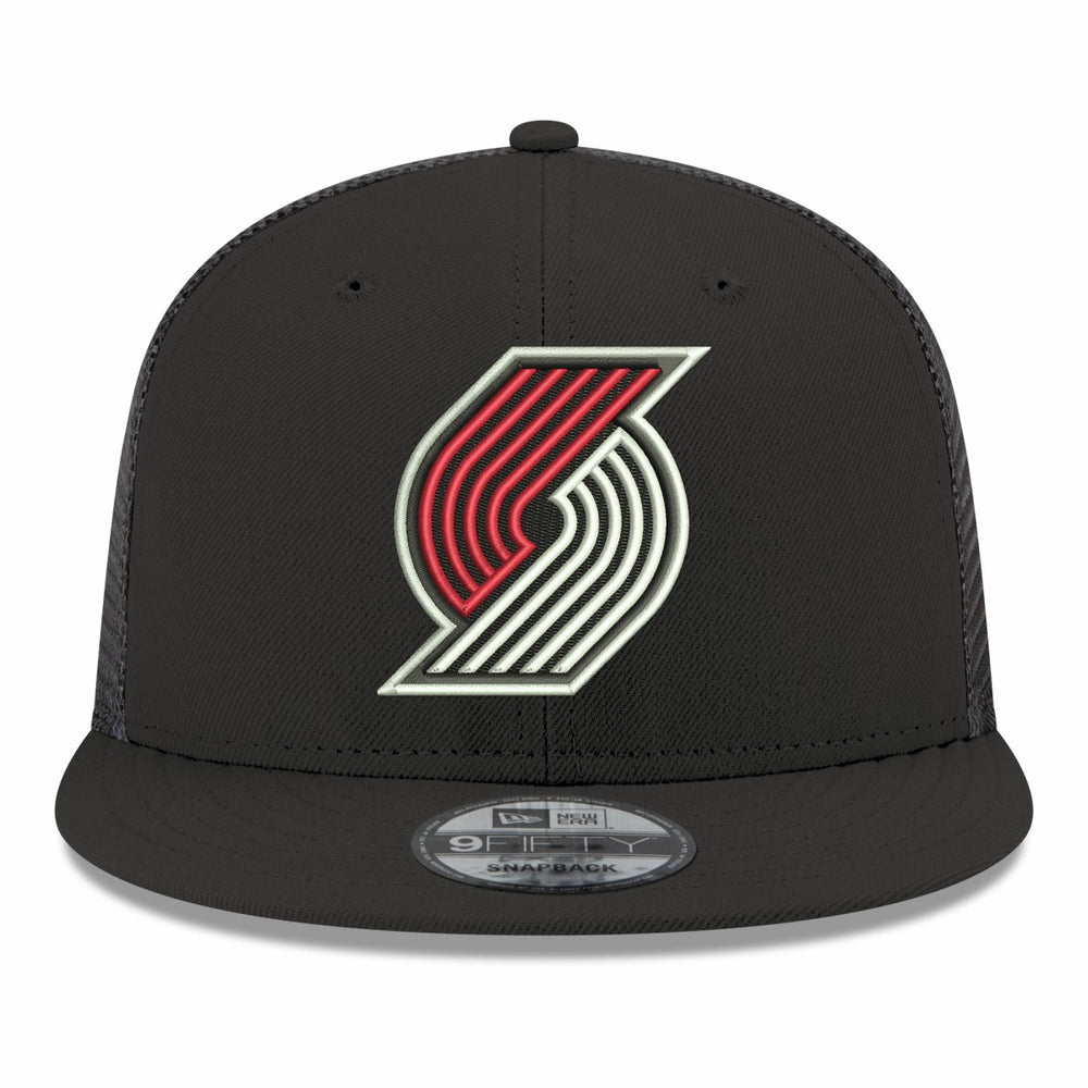 New Era Portland Trail Blazers Core Logo Meshback 9FIFTY Snapback Hat