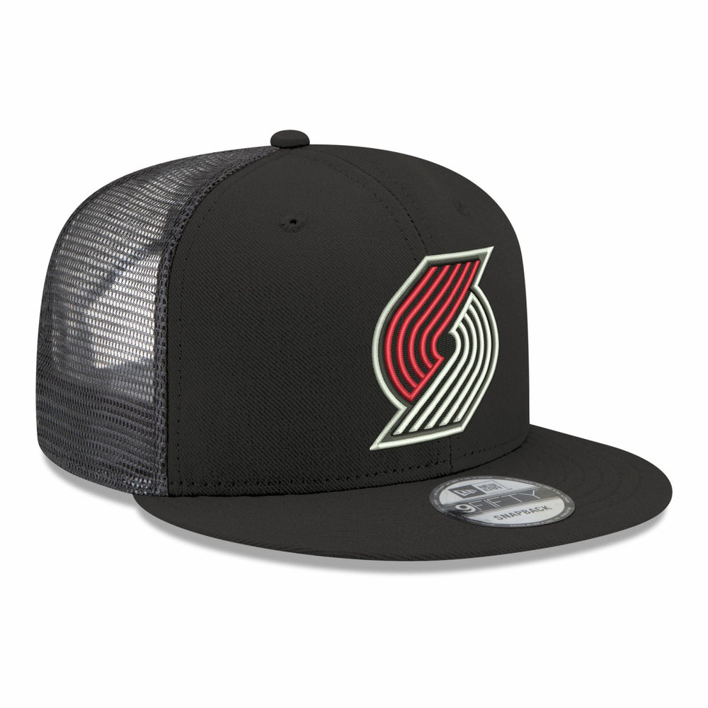 New Era Portland Trail Blazers Core Logo Meshback 9FIFTY Snapback Hat
