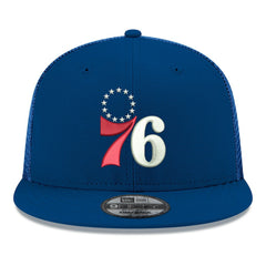 New Era Philadelphia 76ers Core Logo Meshback 9FIFTY Snapback Hat