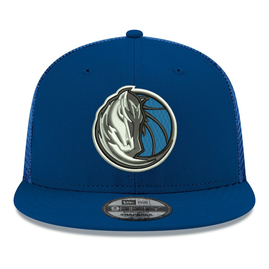 New Era Dallas Mavericks Core Logo Meshback 9FIFTY Snapback Hat sale